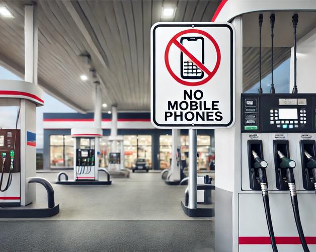 Почему на АЗС запрещено пользоваться мобильными телефонами?